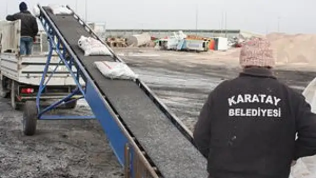 Karatay'dan kömür yardımı