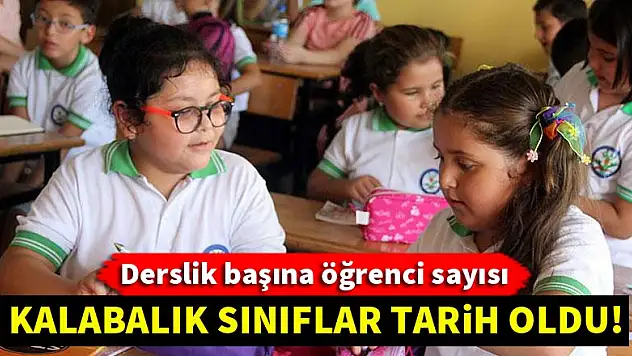 Kalabalık sınıflar tarih oldu! İşte derslik başına öğrenci sayısı