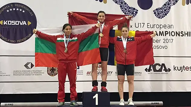 Konyalı halterciler Kosova'da zirvede