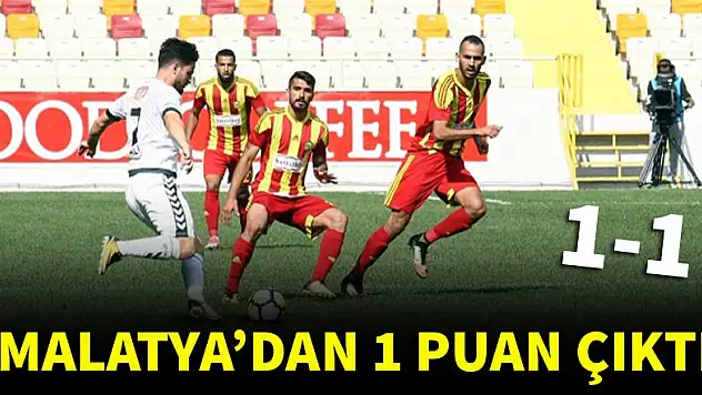 Konyaspor, Malatya'dan 1 puan çıkardı
