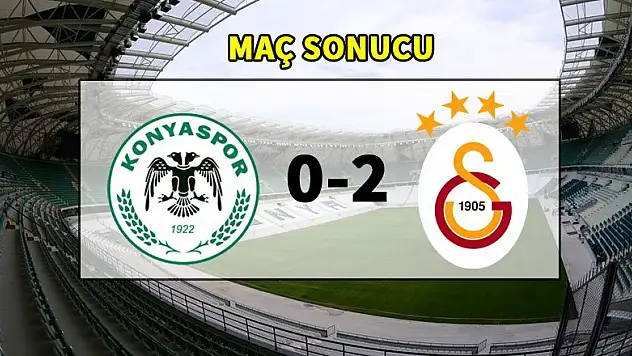 MAÇ SONUCU | Konyaspor 0-2 Galatasaray