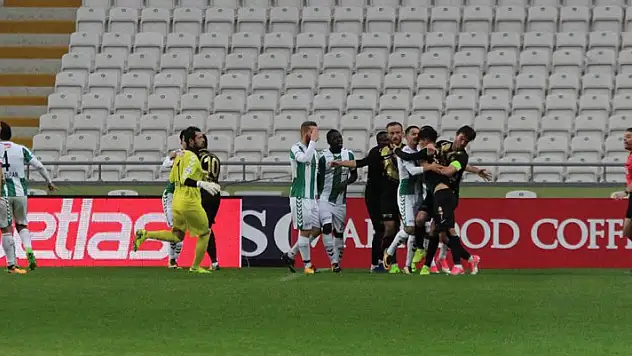 Konya'da saha karıştı