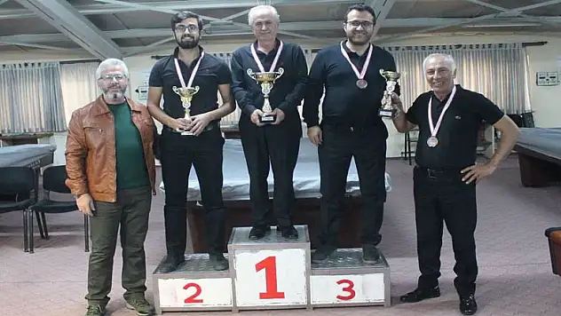 Bilardoda şampiyon Ercan Dağlı oldu