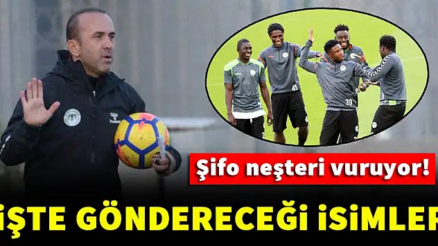 Konyaspor'da Özdilek, neşteri vuruyor! İşte gönderilecek isimler