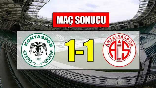 Konyaspor 1-1 Antalyaspor | MAÇ SONUCU
