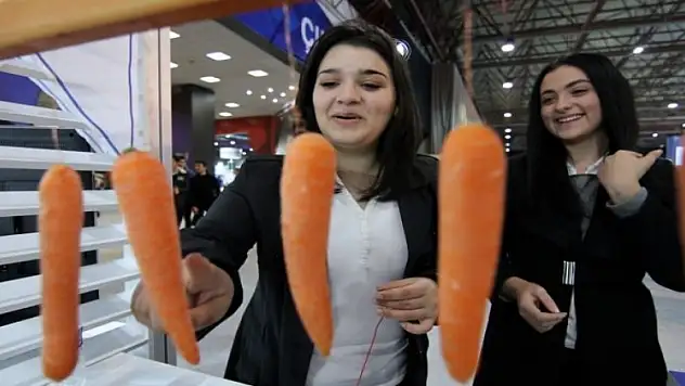 Müzik çalan havuçlar görenleri şaşırttı