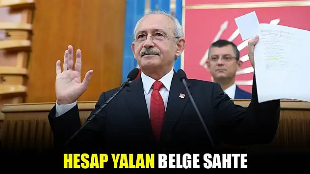 Hesap yalan belge sahte!