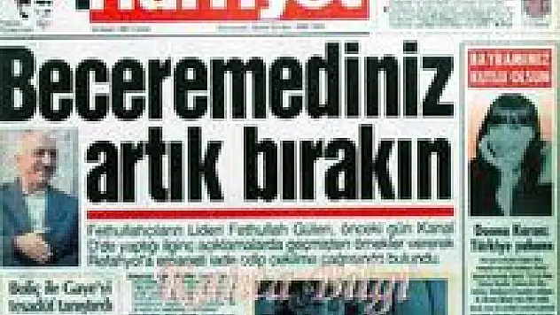 Yalan 'Hürriyet'i!