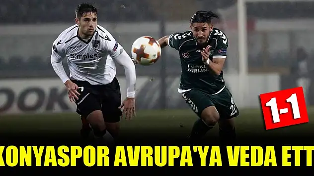Atiker Konyaspor Avrupa'ya veda etti