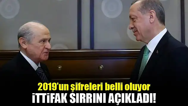 MHP lideri Bahçeli ittifak sırrını açıkladı