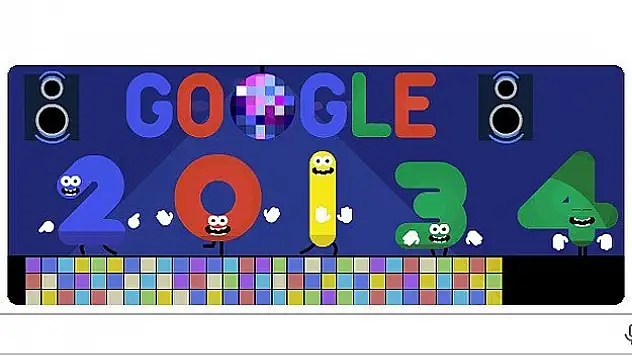 Google'dan ''yeni yıl'' kutlaması