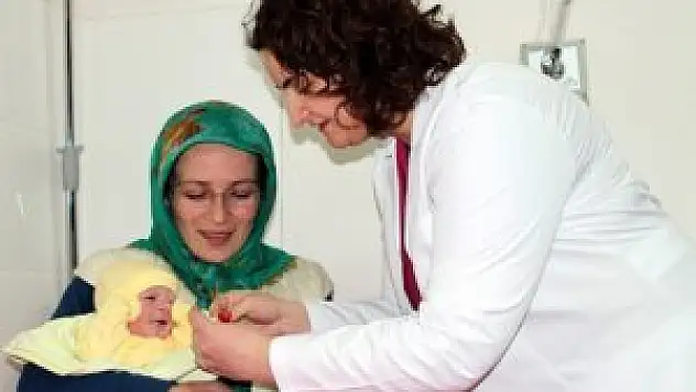 Konya'da yeni yılın ilk bebeği