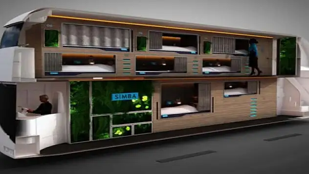 İngiliz yatak firması uyku kabinli otobüsler geliştirdi