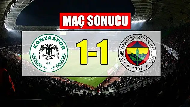Konyaspor 1-1 Fenerbahçe | MAÇ SONUCU