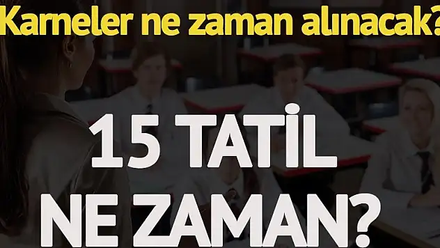 15 tatil için geri sayım sürüyor! Sömestr tatili ne zaman başlayacak?