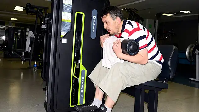 Görme engellinin spor aşkı