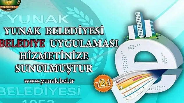 Yunak belediyesi E-Belediye hizmetini başlattı