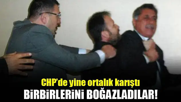 Yine ortalık karıştı! Birbirlerini boğazladılar!
