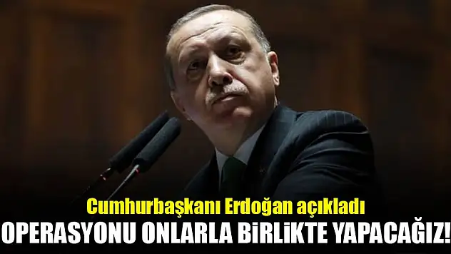 Erdoğan açıkladı! Operasyon onlarla yapılacak