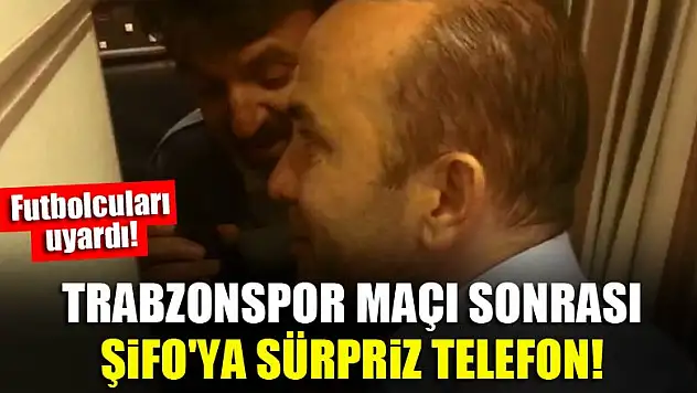 Trabzonspor maçı sonrası Mehmet Özdilek'e sürpriz telefon!