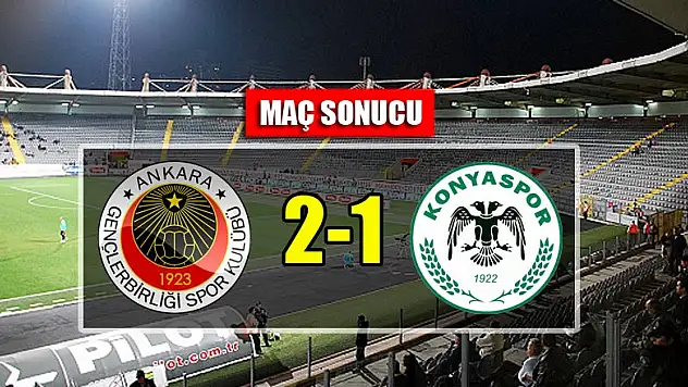 Gençlerbirliği 2-1 Atiker Konyaspor | MAÇ SONUCU
