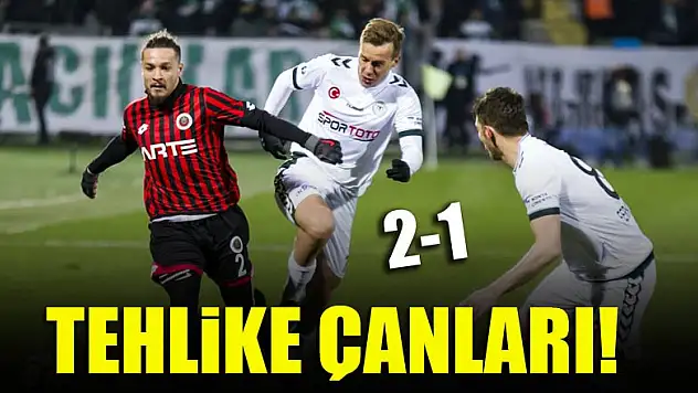 Konyaspor, 10 kişilik Gençlerbirliği'ne mağlup oldu!