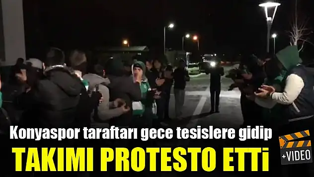 Konyaspor taraftarı tesislere gidip takımı protesto etti!