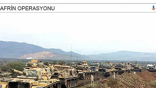 En çok aradığımız konu 'Afrin operasyonu'