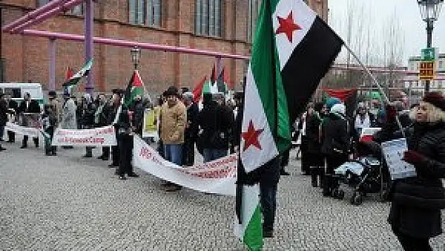 Yermuk'taki mülteciler için dayanışma gösterisi