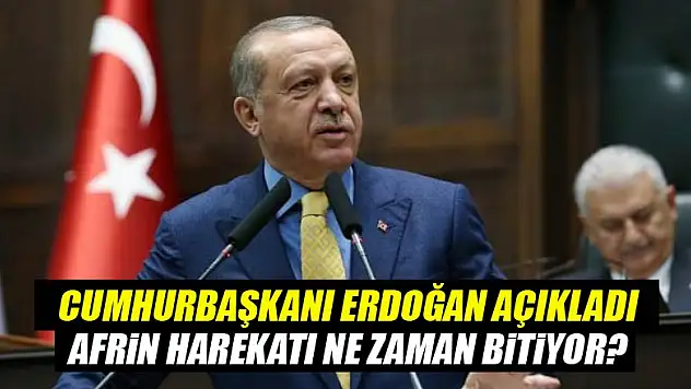 Cumhurbaşkanı Erdoğan'dan çok kritik Afrin açıklaması