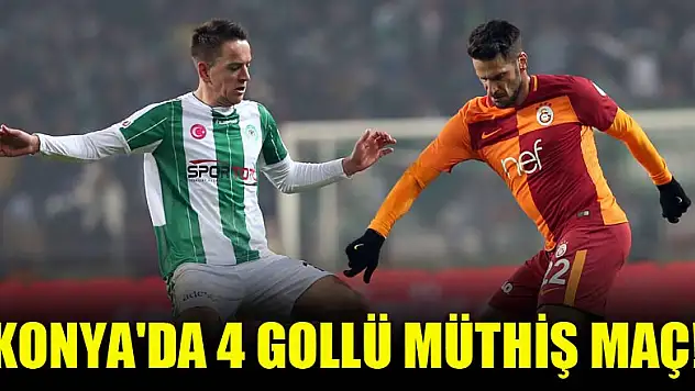 Konya'da 4 gollü müthiş maç!