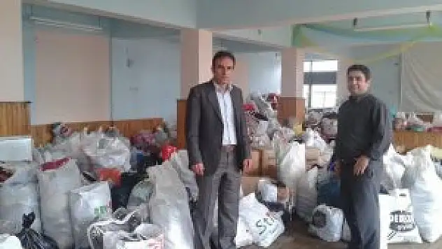 Üzümlü'de Suriye'ye yardım seferberliği