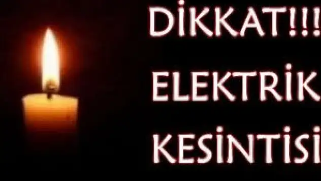 Konya'da elektrik kesintisi