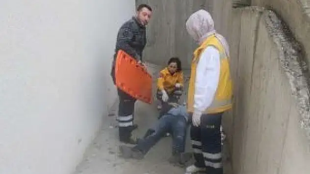 Polisten kaçarken kendini yerde buldu