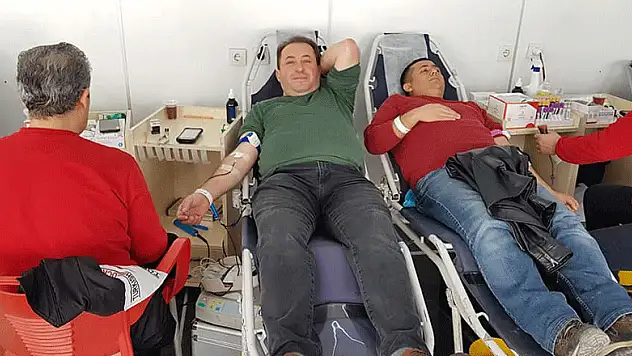 Karapınar'da kan bağışı