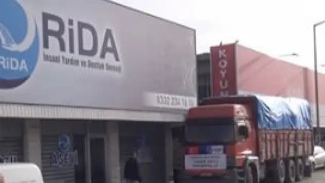 RİDA'dan 2 tır dolusu yardım