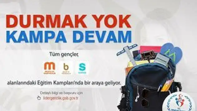 Lider Gençlik Kampları'na başvurular devam ediyor