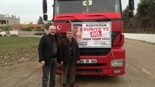 İHH-AYDER, Suriye'ye 60 ve 61'inci yardım tırını gönderdi
