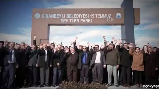 Cihanbeyli Gençlik Meclisi'nden Cumhurbaşkanı Erdoğan'a videolu kutlama