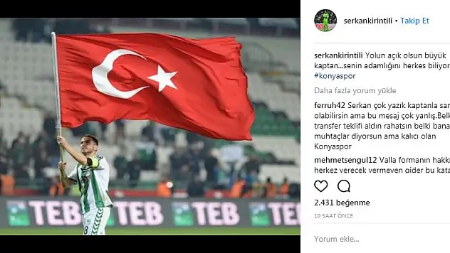 Serkan'dan Çamdalı'ya veda mesajı!