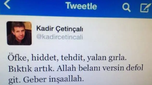 DHA muhabiri Kadir Çetinçalı'dan Başbakan Erdoğan hakkında şok sözler