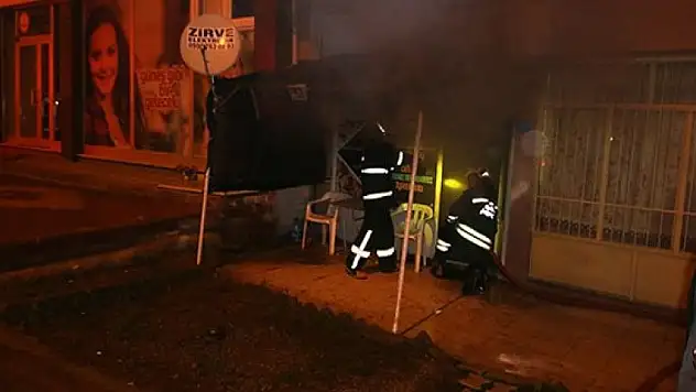 Seydişehir'de iş yeri yangını