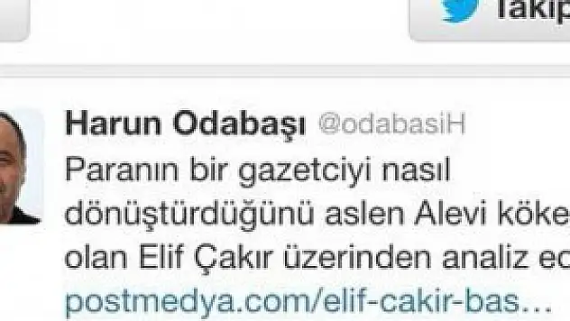 Medyada görülmemiş skandal: Zaman yazarından utanç verici tweet