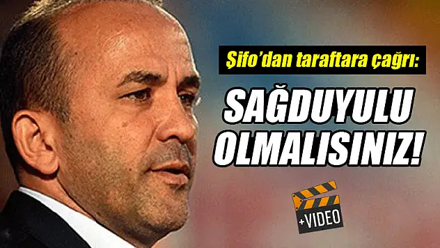 Mehmet Özdilek, Konyaspor taraftarını sağduyulu olmaya davet etti