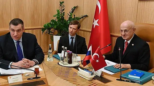 TBMM Başkanı Kahraman, Leonid Slutskiy'i kabul etti