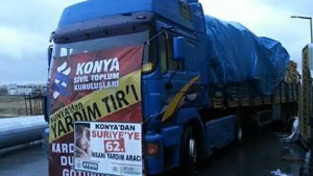 İHH-AYDER'den Suriye'ye 62. yardım tırı