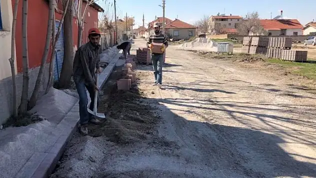 Çumra Belediyesi kaldırım ve asfalt altyapı çalışmaları