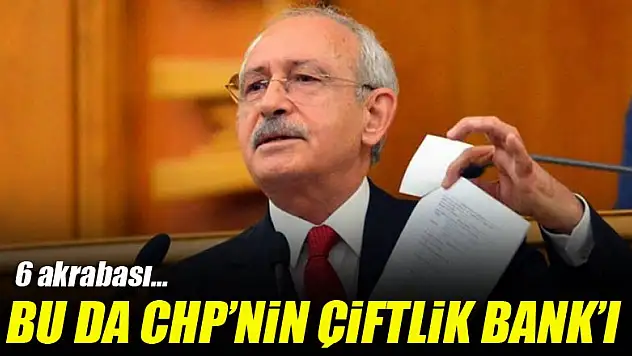 Bu da CHP'nin Çiftlik Bank'ı