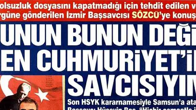 'Cumhuriyet' yazamayan Sözcü editörü kovuldu