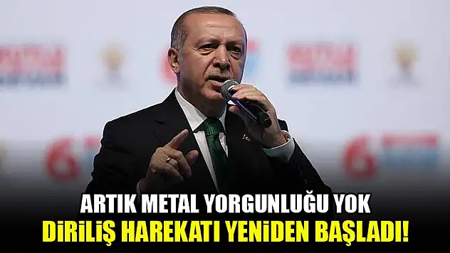 Erdoğan: Diriliş harekatı yeniden başladı